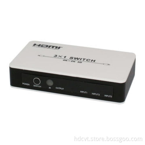 HDMI Switch 3 * 1, Supports PIP, 4K*2K, 3D, Deep Color